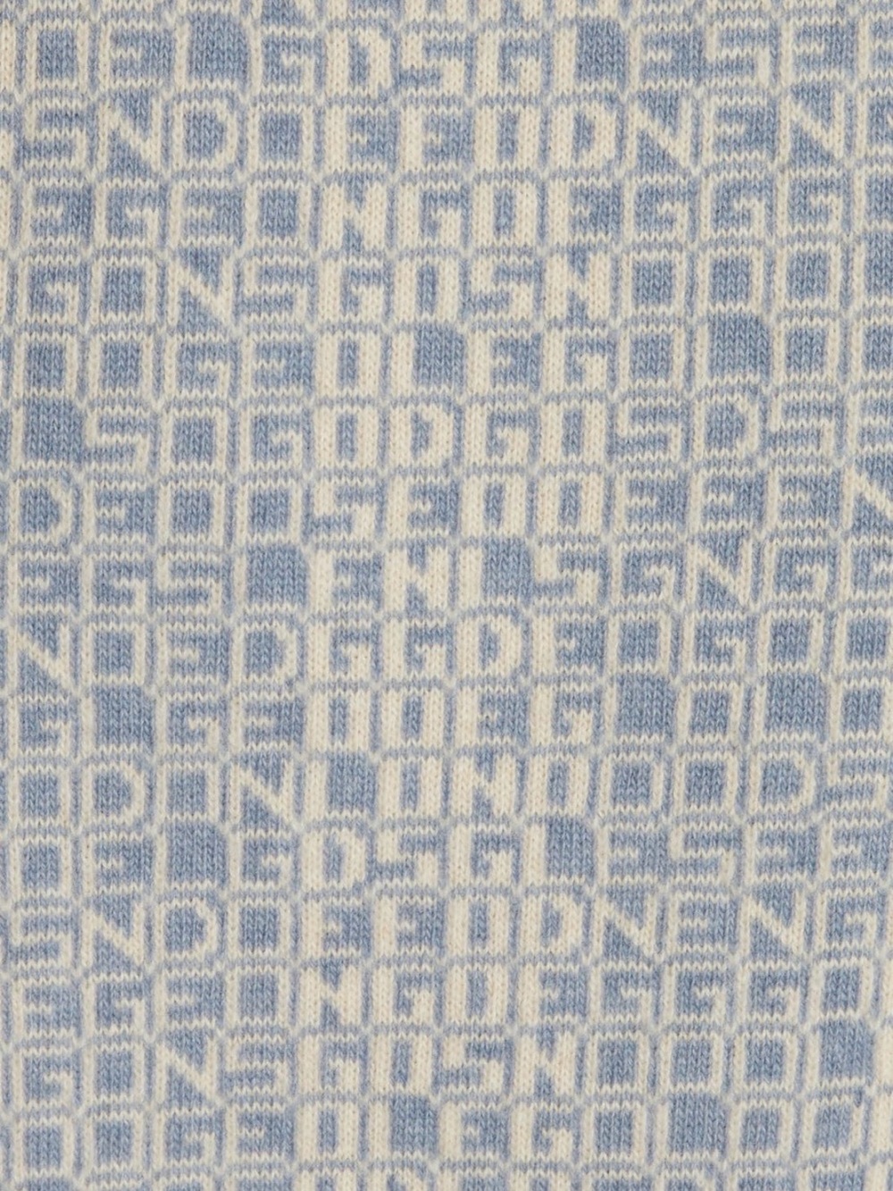 Deadstock Golden Goose Blue Cream Logo Jacquard Pullover - Picture 3 of 5